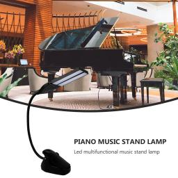 Lâmpada regulável para piano, proteção para os olhos, plug-in USB, toque tipo clipe especial, LED inteligente, prática de mesa, abs, luz suave - Image 6