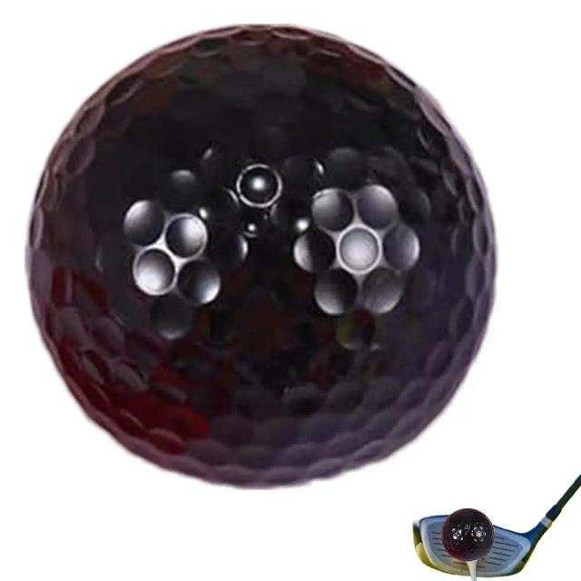 Bolas de Golfe Coloridas Divertidas em Dupla Camada para Crianças e Pais - Treinamento Esportivo com Designs Engraçados e Fofos