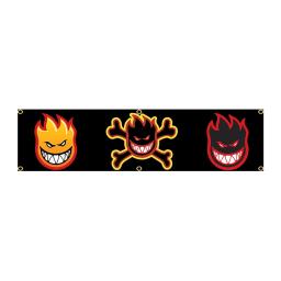 60x240cm Spit Fires SkateBoards Bandeira BANNER Tapeçaria Poliéster Bandeira impressa garagem ou exterior para decoração - Image 4
