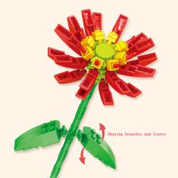 Único bloco flor bouquet com vários ramos, dar férias presentes - Image 6