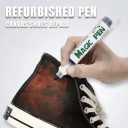 Nova pintura para tela sapatos de lona caneta reparo à prova dwaterproof água descoloração cor reparação remodelado caneta sapatos manchas remoção caneta - Image 1