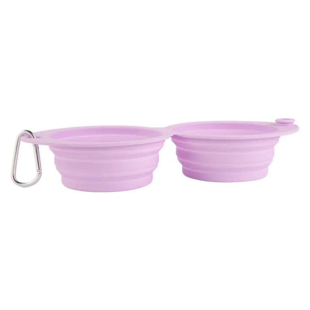 Tigela Dobrável de Silicone para Cães e Gatos - Recipiente Seguro e Saudável para Alimentação e Hidratação