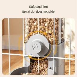 Alimentador automático do animal de estimação da gravidade Auto Waterer Suprimentos de água Gaiola suspensa Bacia do cão Tigela de gato Alimentador automático Novo - Image 3