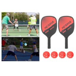 Pickleball profissional conjunto 2-player raquete de fibra de carbono raquetes 4 bola pickleball raquetes conjuntos de bola saco portátil - Image 3