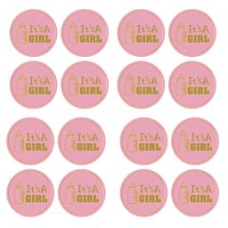 24/48pcs Equipe Equipe Menino Menina Adesivos Decoração Do Chuveiro Do Bebê Fornecer O Seu Menino ou Menina Voto Saco Do Presente adesivo para Revelar Sexo Festa - Image 6