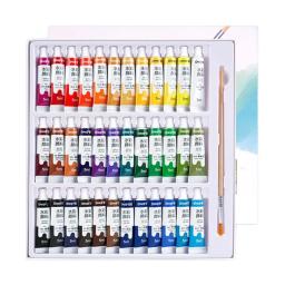 Tubos de tinta aquarela para artista profissional, guache, não tóxico, pigmentos vívidos, arte infantil, estudante, 12, 18, 24, 36 cores - Image 1
