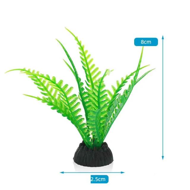 Decoração Subaquática: Plantas de Aquário Artificiais para Tanques de Peixes e Ornamentação com Ervas Aquáticas Plásticas