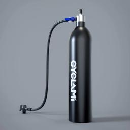 Cyclami liga de alumínio 1.3L mtb estrada inflator pneu garrafa ar impulsionador pneu com válvula cilindro gás para bicicleta vácuo pneu sem câmara,Reservatório de ar para pneus de vácuo - Image 1