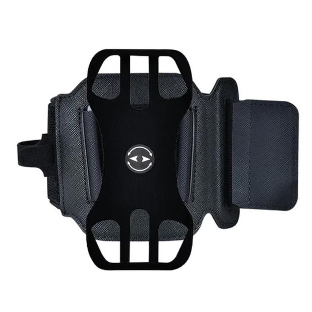 Suporte Destacável para Telefone em Esportes ao Ar Livre com Braçadeiras Removíveis de 360° para Bicicleta e Corrida
