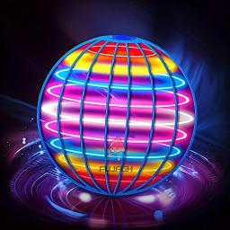 Bola voadora suspensão cor led automático boomerang bola preto tecnologia bola mágica brinquedos voadores giroscópicos anti-gravidade para crianças - Image 1