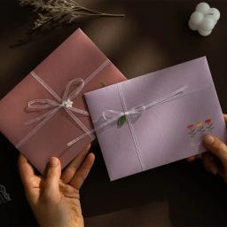 Ins Floral Ins Envelopes com Adesivos, Kawaii Carta Pads, Festa De Casamento Convites Cartões, Papelaria Coreano, DIY, 12 Pcs por Conjunto - Image 4
