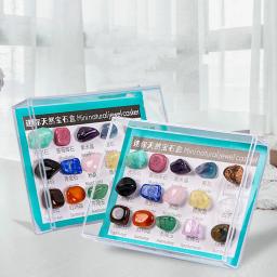 Kit de coleção de pedras preciosas para crianças, rocha e pedra, educação científica, kit mineral para meninos e meninas, presentes para estudantes - Image 1