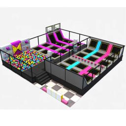 Trampolim interior para crianças e adolescentes, Shopping Mall, Gym jumping Bed - Image 4
