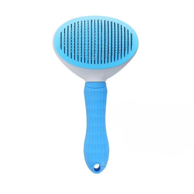 Pente automático da remoção do cabelo para o animal de estimação, Remoção do cabelo do clique, Pente do gato, Escova da beleza do cão - Image 1