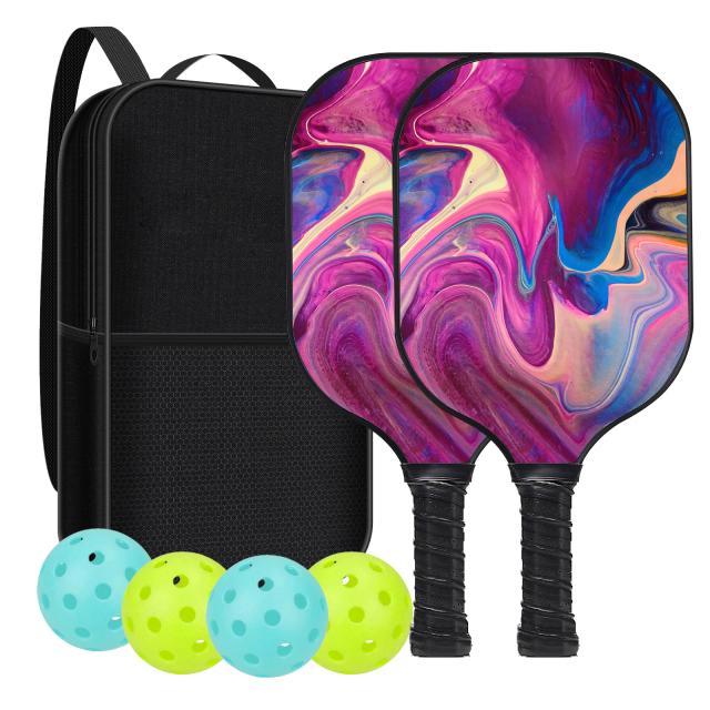 Raquete de Pickleball de Fibra de Carbono com Superfície Texturizada em Grafite para Suporte à Rotação e Opções de Personalização