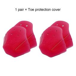 Anti-fricção couro patins capa, Toe Cap guarda, protetores para treinamento ao ar livre, patinação rolo, laranja, 1 par - Image 6