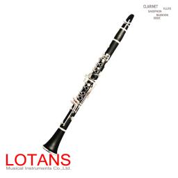 Clarinete iniciante baquelite niquelado bb 17 teclas instrumento musical para venda - Image 1