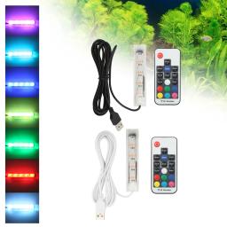 Micro Aquarium Light com controle remoto, USB Powered, Peixe colorido LED Lamp, Paisagem Lâmpada, Peixe Acessório - Image 5