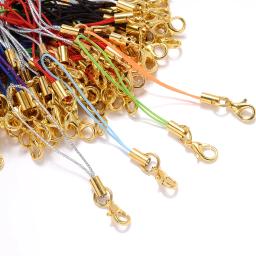 Cabo de nylon iyoe multocolor com fecho de lagosta chaveiro cordão conector de corda rosca para saco de boneca de artesanato diy fazendo jóias - Image 5