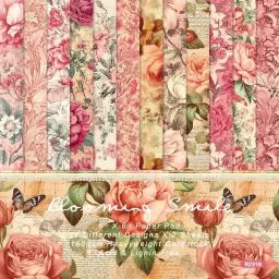 12pçs 6 "x 6" floral scrapbook papel estampado pacote de papel diy decoração manual álbum fundo papel arte artesanato artesanal - Image 1
