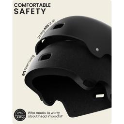 Capacete de ciclismo skate ao ar livre, dois forros removíveis, ventilação, scooter multi-esporte, patins, patinação em linha - Image 2