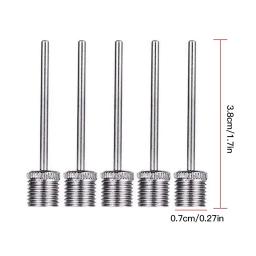 Basquete Inflando Bomba Agulha, Futebol Inflável Válvula De Ar Adaptadores, Bocal Bola, Pino De Bomba De Aço Inoxidável, 5Pcs - Image 5