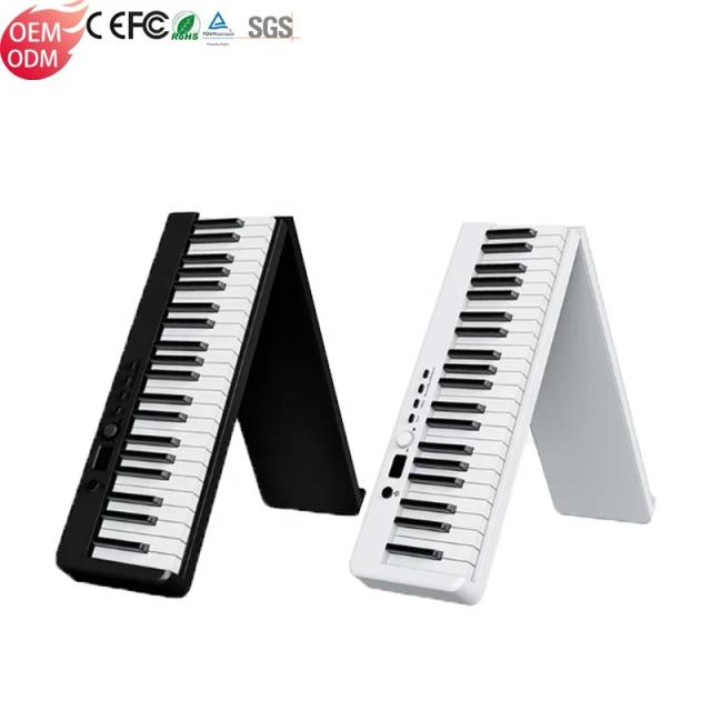 Piano Dobrável KIMFBAY com 88 Teclas - Teclado Musical Compacto e Portátil