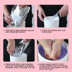 Conjunto De Moldes De Fundição De Lembrança De DIY Grande, Impressão De Pé De Mão, Kit De Fundição De Gesso, Crescimento De Lembrança, Molde De Casal - Image 3