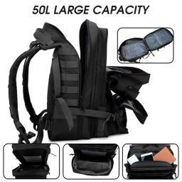 Mochila de viagem tática impermeável para homens, mochilas de grande capacidade, esportes ao ar livre, bolsas multifuncionais 50L, 35L, 25L - Image 3