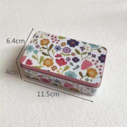 Caixa De Armazenamento De Metal De Lata Pequena Com Tampa, Recipiente De Perfume, Organizador De Jóias, Presentes De Casamento, Caso De Doces, Design Floral, 1 Pc - Image 6