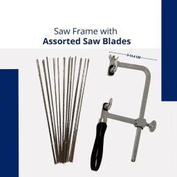 U Tipo Mini Mão Ajustável Serra, DIY Conjunto de Ferramentas, Artesanato De Madeira, Lâmina De Serra, Arco para Jóias, DIY - Image 2