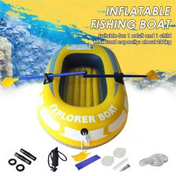 Barco inflável flutua para rafting, caiaque canoa, lago flutuante ao ar livre, 2 ou 3 pessoas, bote - Image 2