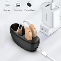 Aparelho auditivo para idosos, fones de ouvido, apoio surdez, aparelhos auditivos, coletor de som, acessórios - Image 1
