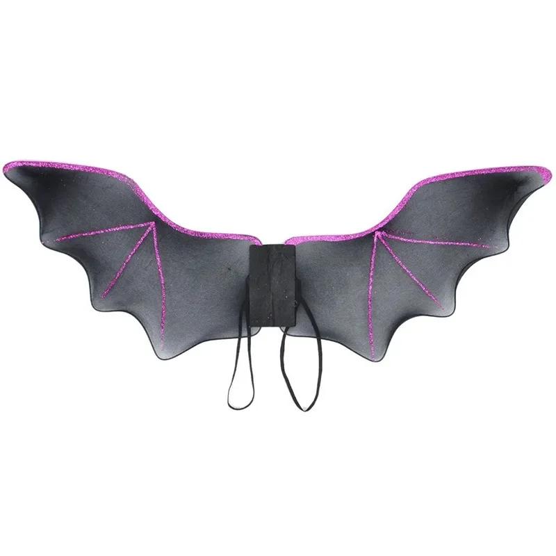 Halloween diabo morcego asas adereços dia das crianças anjo elfo acessórios trajes de desempenho de palco adulto roupas de uso especial - Image 1