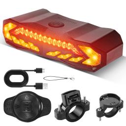 Smart Bike Tail Light com Alarme, Luz traseira anti-roubo, Detecção de freio, Segurança de ciclismo, Luz traseira para iluminação noturna - Image 4