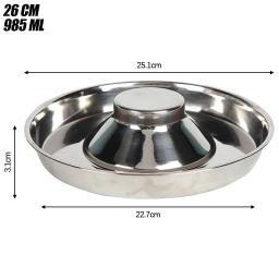 Aço inoxidável tigelas de alimentação lenta para animais de estimação, utensílios de alimentos para cães e gatos, Pet Shop, 1200ml - Image 5