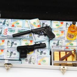 Pistola de metal miniatura, modelo para bonecas 1/6, acessórios de bonecas, figura de ação, soldado, cena adereços, jogo simulativo - Image 2