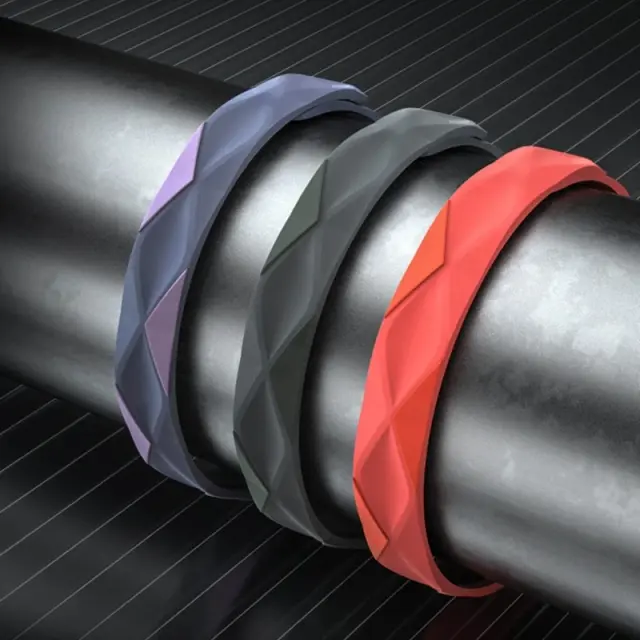 Pulseira Esportiva Antiestática e À Prova D'Água em Silicone para Homens e Mulheres