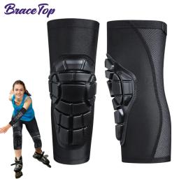 1 peça joelheiras e cotoveleiras esportivas para crianças jovens, equipamento de proteção de compressão para basquete, futebol, vôlei, luta livre - Image 1