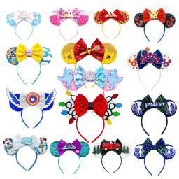 Mais recente festival festa mickey mouse orelhas bandana para crianças festival aranha morcego hairband crianças festa acessórios para o cabelo - Image 1