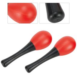 Maracas de plástico martelo chocalho, percussão shaker, instrumentos musicais, brinquedos para escola, grupos sensoriais, brilhante, 2x - Image 2
