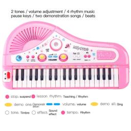 Novo 37 Teclas Teclado Eletrônico Piano para Crianças com Microfone Instrumento Musical Brinquedos Brinquedo Educativo Presente para Crianças Girl Boy - Image 5