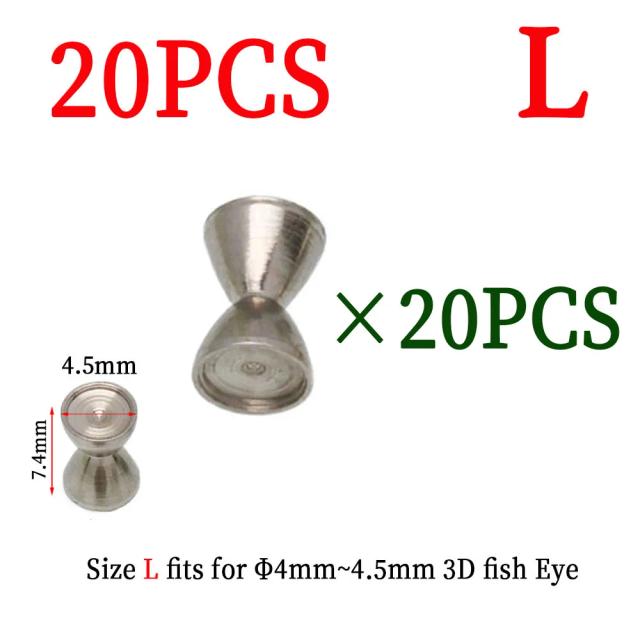 20/30 Peças Olhos Haltere Afundado Latão para Iscas de Pesca