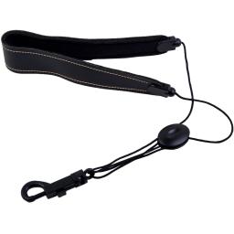 Saxofone Ajustável Sax Cinto de Ombro Nylon Acolchoado, Correia de Pescoço com Gancho Fecho, Acessórios Instrumento de Sopro Alta Qualidade, Couro - Image 3