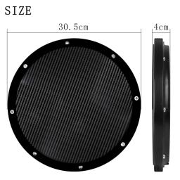 Silent Drum Practice Training Pad, Carbon Fiber Dumb Drum, acessório de percussão para profissionais e iniciantes, 10" - Image 2