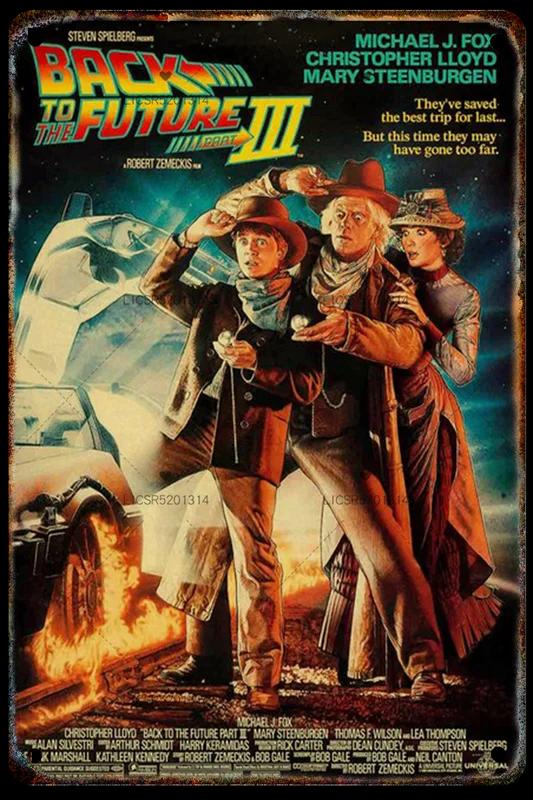 Pôsteres de Metal Antiquado, Filme Clássico, De Volta Para O Futuro, Pintura em Estanho, Sinalização Metálica, Casa, Sala de Estar, Teatro, Garagem, Clube, Art Decor - Image 1