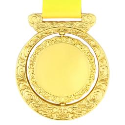 Medalhas de giro medalha em branco prêmio com pescoço fita presente escola esportes lembrança medalha futebol ski prêmios troféu impressão gratuita - Image 5