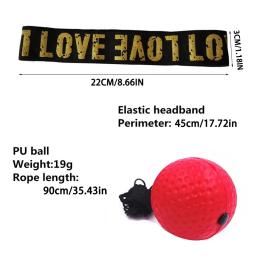 Bola De Boxe Profissional com Cordas, Treinamento Sanda, Headband Ajustável, Mão e Olho Velocidade de Reação, Home Exercício Acessórios - Image 2