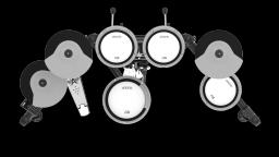 Aroma-Conjunto de Bateria Elétrica com Bluetooth Embutido, All Mesh 5 Drum,3 Pratos, TDX-23II - Image 4