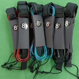 6/7/8/9/10ft Surfboard Leash Surf Leash Cordão Elástico Paddleboard Ankle Strap Cuff Cord Ajustável Leg Rope Strap para Water Sport - Image 5